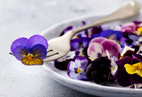 are pansies edible